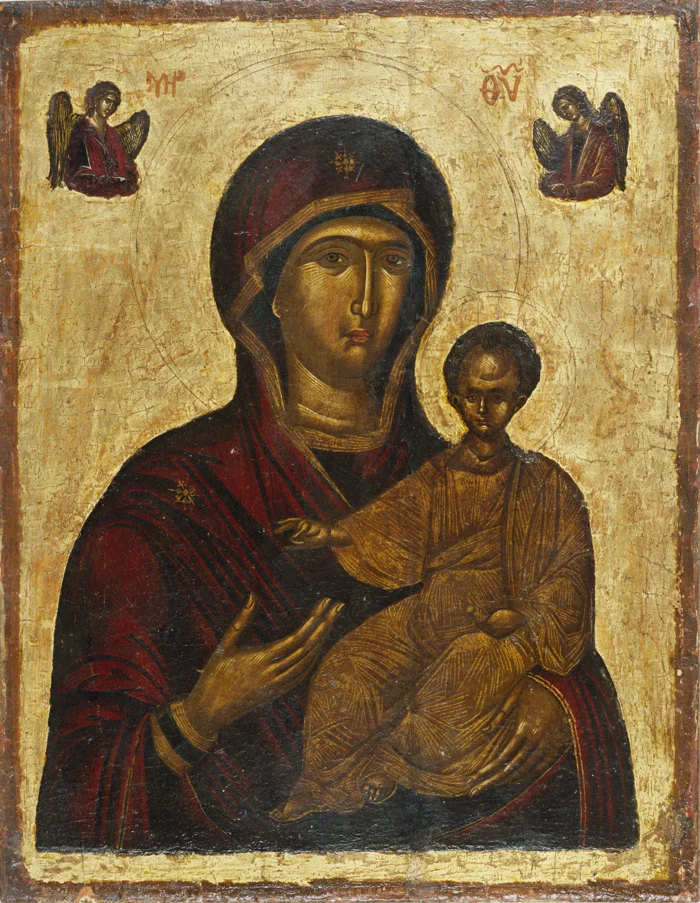 A sixteenth-century Hodegetria icon of the Virgin Mary and the Christ Child